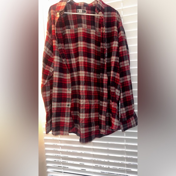 Red multicolor flannel - Picture 3 of 3